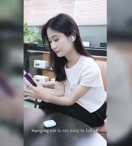 AIR75 - Handsfree Bluetooth LENYES AIR-75 Headset TWS Bluetooth Wireless 5.1 Smart Touch Hifi Stereo Earphone