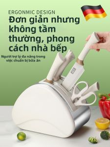 Bộ Dao Nữ và Đế Cắt 2-trong-1 bằng Thép Không Gỉ