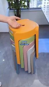SUNOOM Plastic Chair Small Chair Baby Chair All In One Chair Stackable Plastic Chair Dining Table Chair Aesthetic Chair