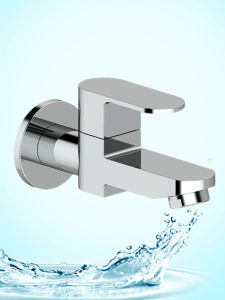 Full Copper Wall-Mounted Faucet Kitchen Bathroom Mop Sink Fast Opening Anti-Splash Household Tap Water Tap Spout Faucet