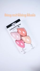 Bộ 2 Mút Trang Điểm Mastige Nhiều Màu Antibacterial Sponge Hasaki Sản Phẩm Chính Hãng