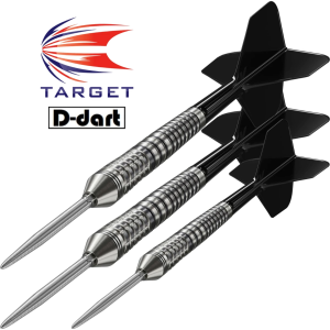 TARGET STEEL TIP DARTS - 23G BLACK MARQUE RENEGADE 4.0 Jun Kawashima (SWISS) SP 90% DART SET ORIGINAL DART
