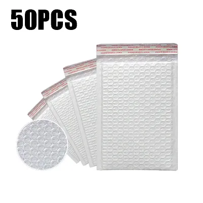 50/100Pcs Shipping Bags White Foam Envelope Bubble Mailers Wholesale with Different Specifications Send Packaging Soft Envelope