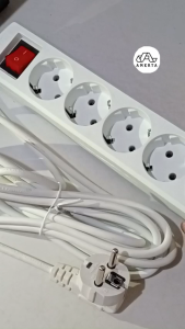 Colokan Listrik 5 Lubang 5 Meter Terminal Stop Kontak Kabel SNI plus Saklar On Off