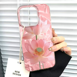 Phone Cases For Samsung Galaxy S26 S25 Ultra S24 Plus S22 S21 S20 S23 FE Lotus Flower Art Design Pattern Shockproof Girls Cover