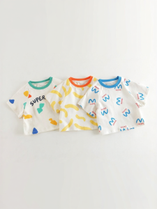 Marc&Janie | Breathable Colorful Cartoon Boys Short Sleeve T-Shirt
