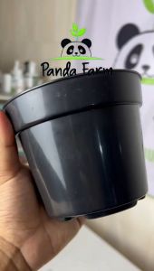 Pot Hitam Polos Koi No 15 - Diameter 15 cm