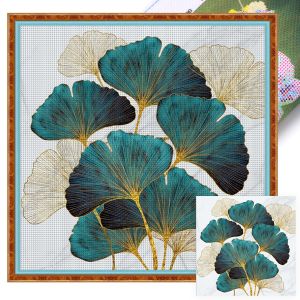 Tranh Thêu Chữ Thập Tự Làm Bộ Vải Bố Cây Hoa Đóng Dấu 11CT Tác Phẩm Nghệ Thuật May Vá