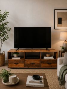 Solid Wood 3 Drawer TV Rack/ TV Console