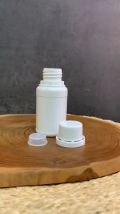 Botol Agro 50 ml, Botol Jamu, Botol Bensin, Segel Jerigen Putih & Tutup Isi 10 Pcs