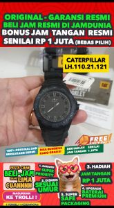 JAM CATERPILLAR ORIGINAL CATERPILLAR CAT LH.110.21.121 - Men LA - Resin - Hitam - JAMDUNIA / JAM DUNIA JD18 # JAM TANGAN PRIA JAM PRIA JAM TANGAN ANTI AIR $ JAM TANGAN CATERPILLAR ORIGINAL LH 110 21 121 CATERPILLAR LH.110 CATERPILAR LH110