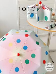 Mũi Khoan Tự Động Chống Tia UV JOJOS L. PD. Mr. Grocery Gradual Polka Dot Umbrella Chống Nắng Chống Mưa