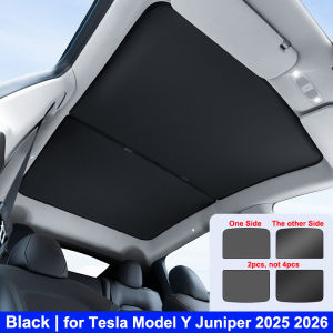for Tesla Model Y Juniper 2025-2020 2026 Car Sunshade Glass Roof Sun Shade Sunroof Shading Cover Anti-UV Protection MY Skylight