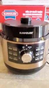 NỒI ÁP SUẤT ĐIỆN ĐA NĂNG SUNHOUSE SHD1656 - Dung tích 6 lít - 12 chức năng trong 1 -  Hàng chính hãng bảo hành 1 năm