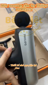 Máy massage cầm tay Philips PPM7325 - Nhỏ gọn - Đen xám - Bảo hành 12 tháng