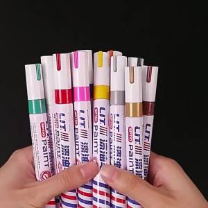 Bộ 10 Bút Dạ Quang 3mm Đầu Nhỏ Mực Vĩnh Cửu - 8 Màu Sắc Tươi Sáng Chống Thấm Nước Trên Kim Loại Lốp Xe Cao Su Vải Dùng Cho Nghệ Thuật & DIY