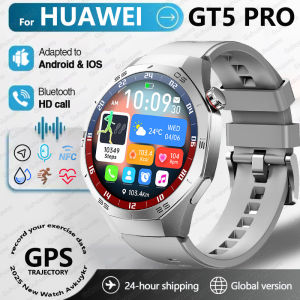2025 New Watch 5 Pro Smartwatch Men AMOLED HD Outdoor Sport NFC GPS Compass Heart rate IP68 Waterproof Bluetooth Call Watches