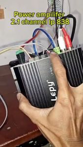 BERGARANSI Lepy HiFi Stereo Audio Amplifier Bluetooth Treble Power Bass Speaker Booster LP 838