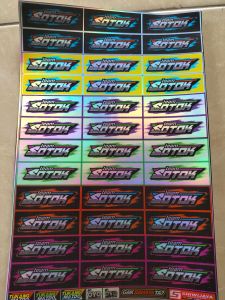 Stiker Team Sotok 1 lembar | Stiker Hologram | Stiker 1 Lembar | Stiker Pack Ukuran 21cm x31cm
