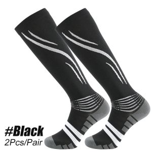 1 Pair High Compression Socks for Women and Men Circulation 20-30 MmHg Best for Running Athletic Hiking Travel Flight Nurses