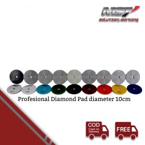 MST Diamond Pad Poles Batu Alam 100mm Gerinda Poles Marmer & Granite