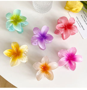 Ready Stock Flower Hair Clip Back Hair Clip Sweet Shark Mouth Hair Clip Womens Hair Clip Headwear