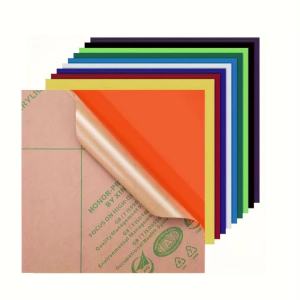 10Pcs Colored Acrylic Sheets with Protective Film PMMA Organic Glass Panels for DIY Crafts Laser Cutting Signage Painting &