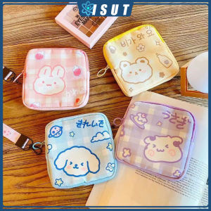 Portable Sanitary Pads Bag Feminine Hygiene Pad Storage Pouch Purse Tampon Case Organizer Travel Cosmetic Napkin Storage Pouch Large Capacity Women Sanitary Napkin Storage Bag