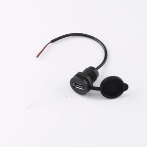 2/4Pin Mini USB Female Connector  IPX5 Waterproof with Locking External Threads USB 2.0 Power Port Charging Connectors
