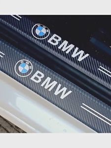 BMW Sill Plate Sticker Carbon Pengaman Pintu Mobil Bmw Model Print Anti Luntur