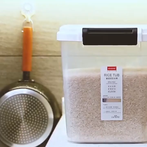 Rice Sealed Storage Container With wheels Large Capacity Kitchen Rice Storage Bin Organizer to Keep Rice Dry and Fresh