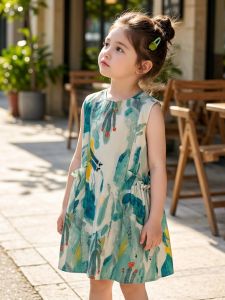 Summer Thin Girls Princess Dress Sleeveless