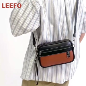Ready Stock!! LEEFO Fashion Men Clutch Bag Shoulder Bag Chest Bag Sling Bag Pu Leather