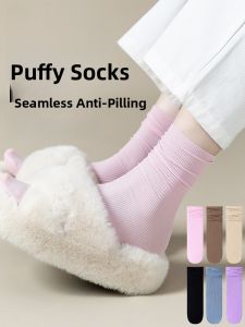 MiiOW | Catwoman No-Show Socks Womens Spring Autumn Mid-Calf Anti-Odor Antibacterial Slip-Resistant Long Socks Match With Slippers