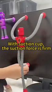 【Shipment From Malaysia】Decompression toys educational toys light up suction cups changeable robot telescopic tube stretching toys childrens toys