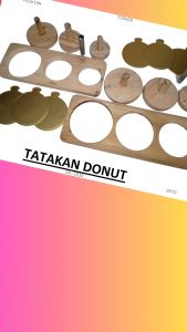 Cetakan adonan kue donat 3 pcs ukuran