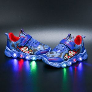 ABC New Arrival Ultraman Boys Shoes Fall and Winter Kids Flashing Light Non Slip Light Shoes Boys Shoes Light up Sneaker