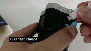 Senter Tangan 4 LED COB USB Cas Light Super Terang L-S03 Rechargeable 4 Mode Emergency Lamp