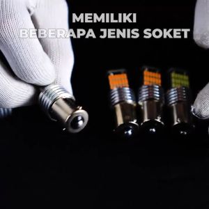 iSUN 45-Series Lampu LED Sein Sen Tancap T20 7440 2 Kawat DC 12V 5W