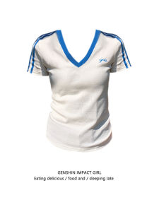 Summer Womens Short Sleeve T-Shirt Embroidered Butterfly Knot Slim Fit Pure Cotton V-Neck Shoulder Design Korean Style Top