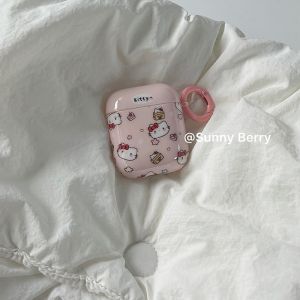 Adorable Cat And Starry Sunflower Berry Design Bluetooth Earphone Case Soft Silicone  Airpods pro And 2/3 Protective Cover