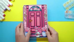 Nhà Búp Bê Bằng Giấy chủ đề Ngôi Nhà của Toca Boca #39 - My Melody House - DIY Tự Làm cùng Con - 1 Bộ Búp Bê Bóc Dán Giúp Bé Tự Chơi - Đồ Chơi Cho Bé