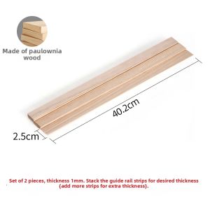 Clay Board Rolling and Cutting Tool Wooden Rail