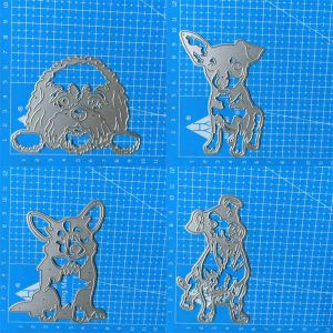 Dog Metal Cutting Dies Stencil Scrapbooking Album Paper Card Mold Embossing Craft Decoration Template 1pcs