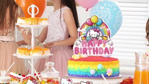 Sanrio | Hello Kitty Cake Topper24pcs Hello Kitty Cupcake Toppers+1pcs Hello Kitty Birthday Cake Topper for Hello Kitty Party Decoration