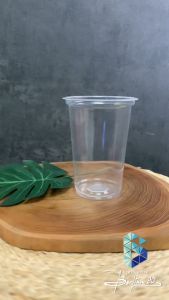 Gelas Plastik 16 Oz TEBAL Cup Plastik 16Oz Tebal Isi 50 Pcs Gelas Kopi Susu Teh Seblak Ronde Bandrek  Free Bubble Wrap