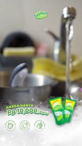 Sabun Cuci Piring Murah Bagus SERBUUU Wangi Jeruk Nipis Lemon 270ml