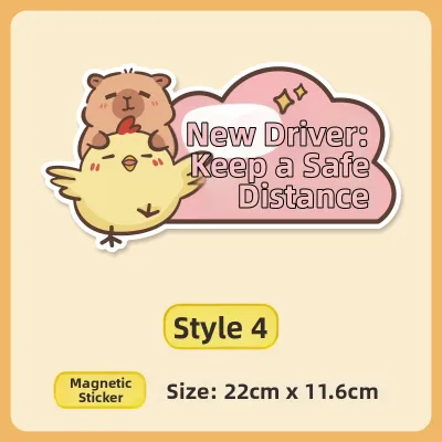 FENGQU | Cute New Driver Magnetic Decal