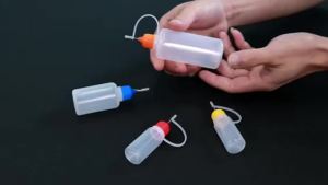 5pcs/set 10/20/30/60ml Needle Tip Bottles Plastic Squeeze Empty Applicator Bottles for Liquid Paint Glue Inks Filled Storage
