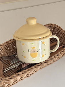 LAOMAI | Star Design Enamel Cup with Lid